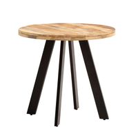 Esstisch rund Ø80 cm Mango Massivholz Küchentisch Esszimmertisch Industrial Stil – Ansicht 6