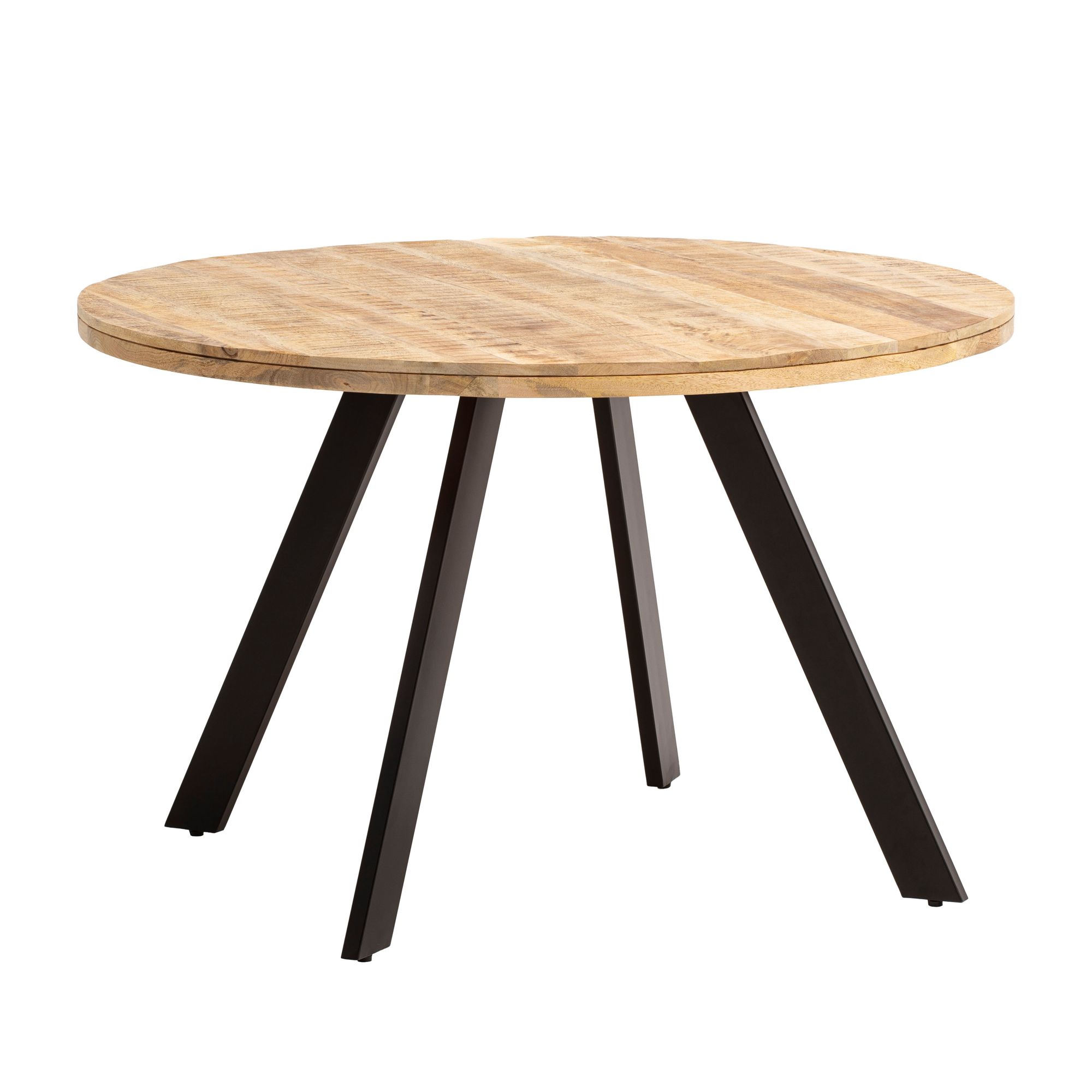 Esszimmertisch FineBuy Esstisch 120 cm Mango Holz Massiv Küchentisch Rund Modern – Ansicht 6