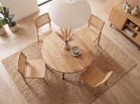 Esszimmertisch FineBuy Esstisch 120 cm Mango Holz Massiv Küchentisch Rund Modern – Ansicht 4