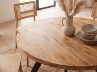 Esszimmertisch FineBuy Esstisch 120 cm Mango Holz Massiv Küchentisch Rund Modern – Ansicht 5