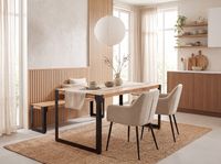 Esszimmertisch FineBuy 120 cm Esstisch Akazie Holz Massiv Küchentisch Industrial – Ansicht 2