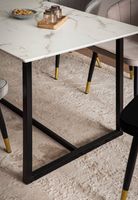 Esszimmertisch FineBuy Marmor Optik Weiß Esstisch Küchentisch Tisch Esszimmer – Ansicht 4