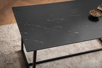 Esszimmertisch FineBuy Küchentisch 120 cm Marmor Optik Schwarz Klein Esstisch – Ansicht 4