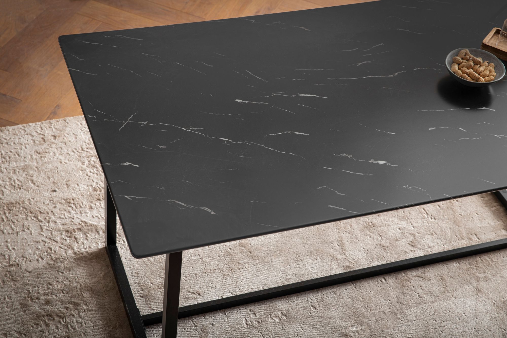 Esszimmertisch FineBuy Marmor Optik Schwarz Esstisch Küchentisch Tisch Esszimmer – Ansicht 4