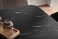 Esszimmertisch FineBuy Marmor Optik Schwarz Esstisch Küchentisch Tisch Esszimmer – Ansicht 4