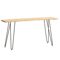 Konsolentisch FineBuy Anrichte 150 cm Ablagetisch Massivholz Baumkante Modern – Ansicht 6