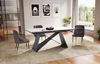 Esstisch FineBuy Esszimmertisch 180 - 260 cm Ausziehbar Keramik Keramiktisch – Ansicht 2