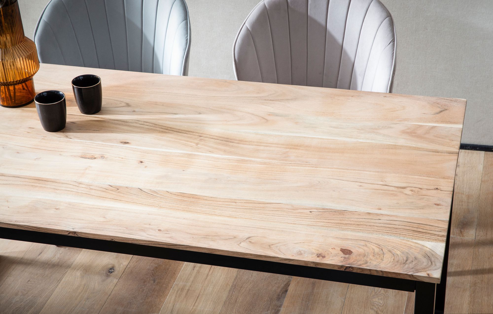 Esszimmertisch FineBuy Esstisch 120 cm Akazie Massivholz Küchentisch Loft Klein – Ansicht 4