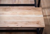 Esszimmerbank FineBuy Sitzbank Akazie Massivholz Industrial Essbank Loft Bank – Ansicht 4