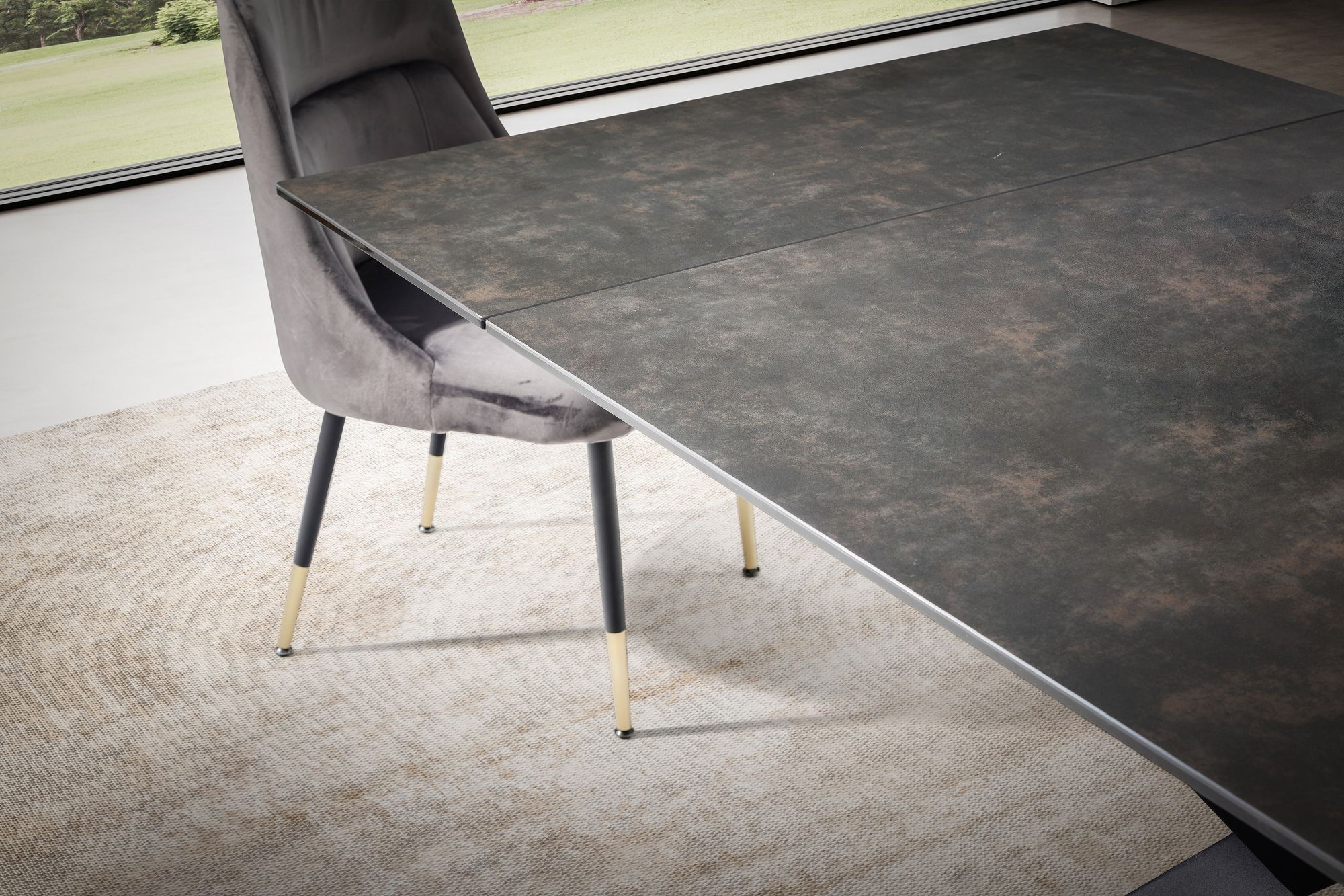 Esstisch FineBuy Esszimmertisch 180 - 260 cm Keramiktisch Ausziehbar Keramik – Ansicht 4