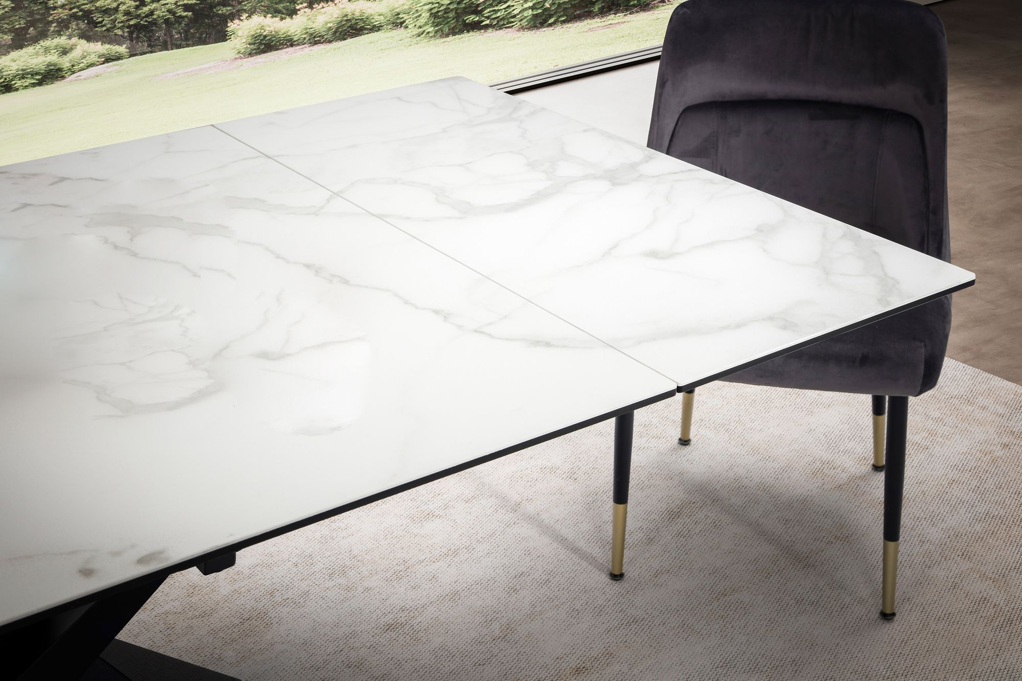 Esstisch FineBuy Esszimmertisch 180 - 260 cm Keramiktisch Ausziehbar Keramik – Ansicht 4