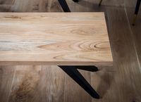 Esszimmerbank FineBuy Sitzbank Akazie Massivholz Essbank Loft Holzbank Esszimmer – Ansicht 4