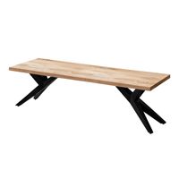 Esszimmerbank FineBuy Sitzbank Akazie Massivholz Essbank Loft Holzbank Esszimmer – Ansicht 6