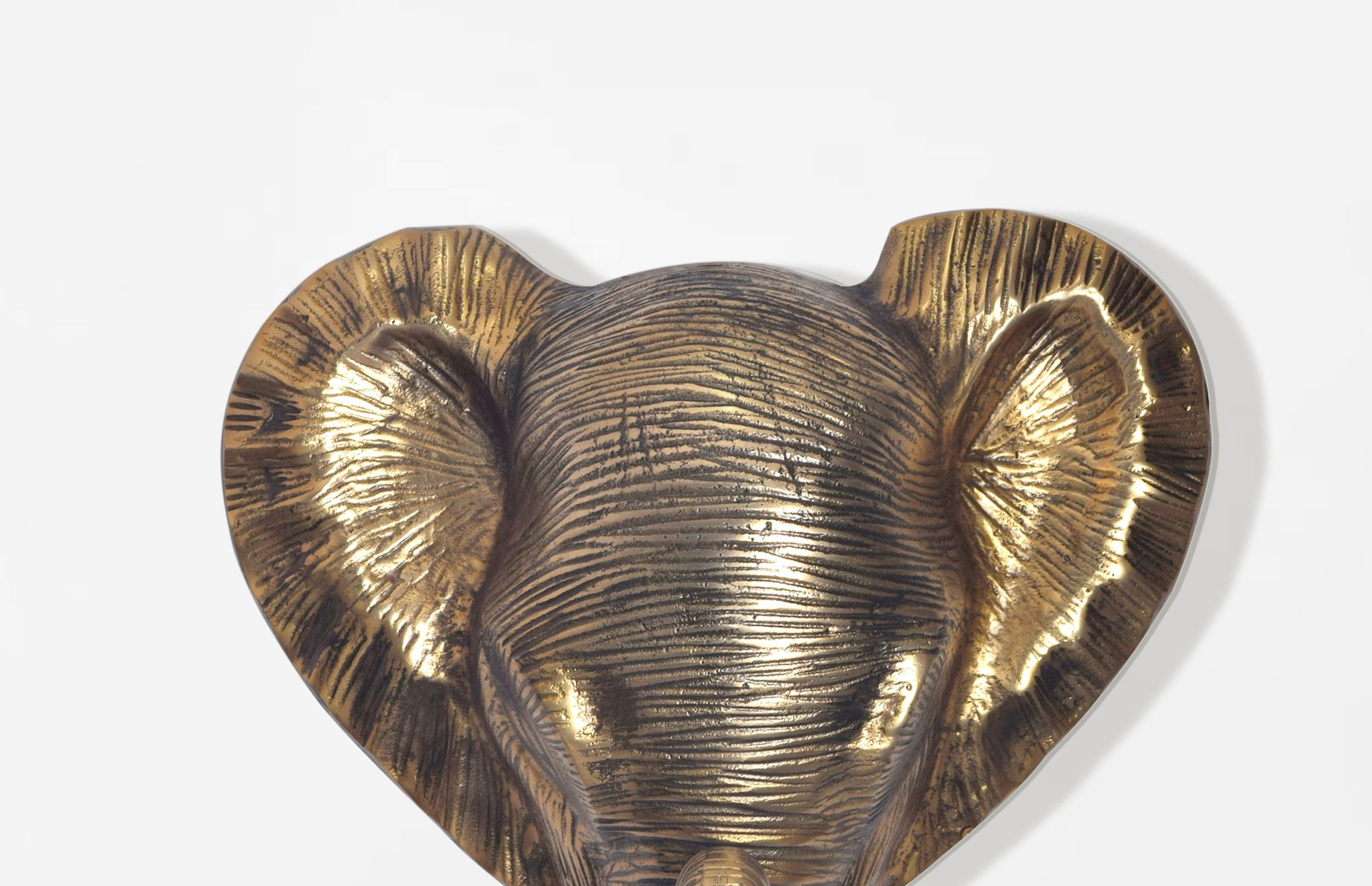 Wanddeko FineBuy Wohndeko Elefant 41 cm Aluminium Gold Afrika Dekoration Modern – Ansicht 4