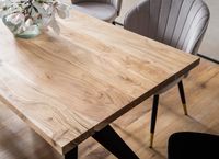 Esszimmertisch FineBuy Küchentisch Akazie Holz Massiv Esstisch Loft Groß Modern – Ansicht 4