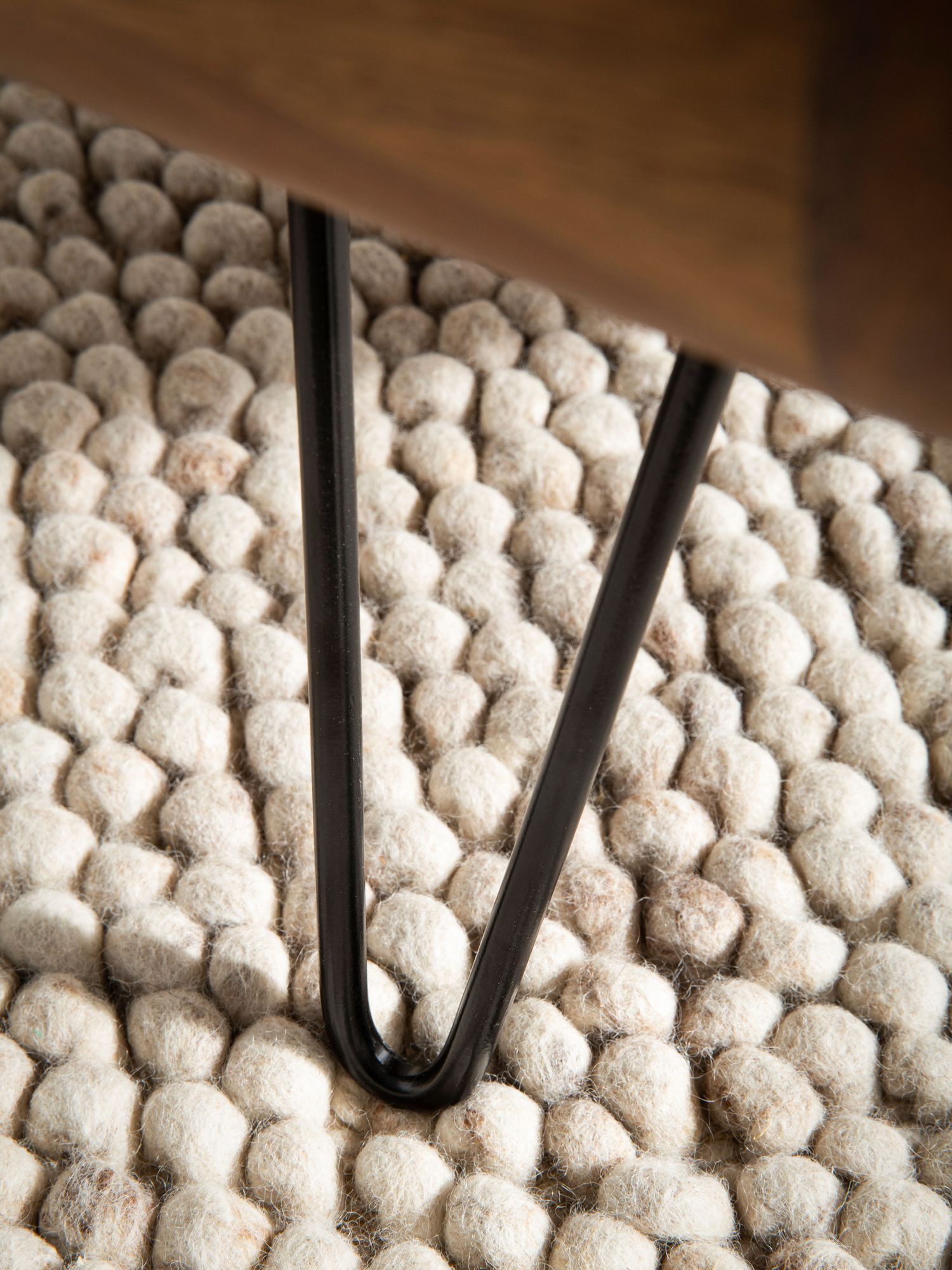 Couchtisch FineBuy Wohnzimmertisch Massivholz 100 cm Sofatisch Tisch Stauraum – Ansicht 5