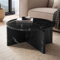 Couchtisch FineBuy 70 cm Wohnzimmertisch Sofatisch Rund Groß Kaffeetisch Modern – Ansicht 1