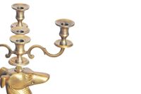 Kerzenhalter FineBuy Kerzenständer Windhund Aluminium 69 cm Gold Kerzenleuchter – Ansicht 5