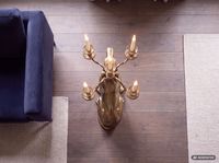 Kerzenhalter FineBuy Kerzenständer Windhund Aluminium 69 cm Gold Kerzenleuchter – Ansicht 5