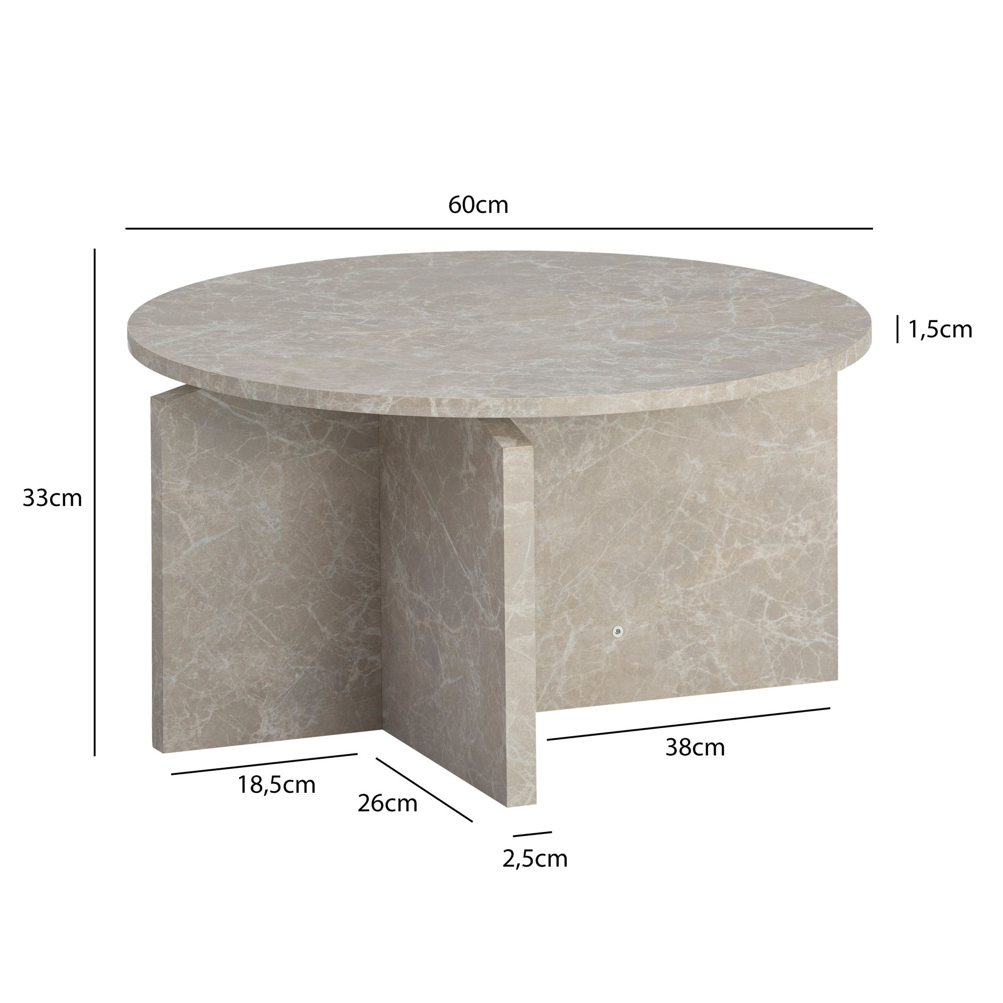 FineBuy Couchtisch 60x60x33 cm Sofatisch Modern, Design Wohnzimmertisch Rund, Loungetisch Klein, Kaffeetisch Beistelltisch | Farbe: Schwarz FineBuy Couchtisch 60x60x33 cm Sofatisch Modern, Design Wohnzimmertisch Rund, Loungetisch Klein, Kaffeetisch Beistelltisch | Farbe: Schwarz