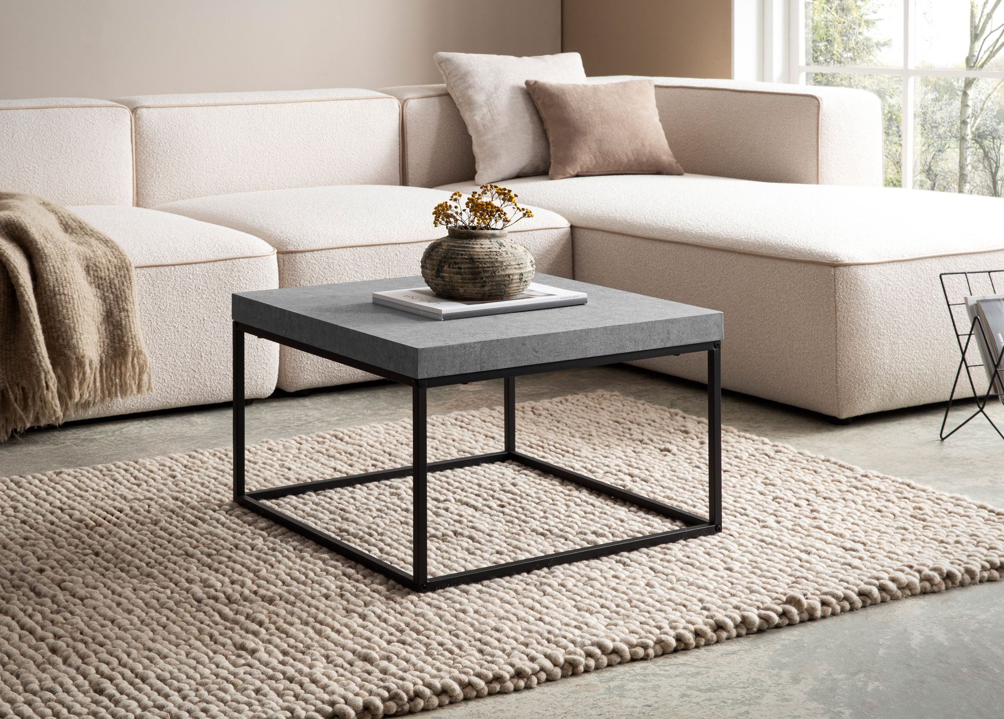 Couchtisch FineBuy Sofatisch 60 cm Wohnzimmertisch Klein Kaffeetisch Modern – Ansicht 2