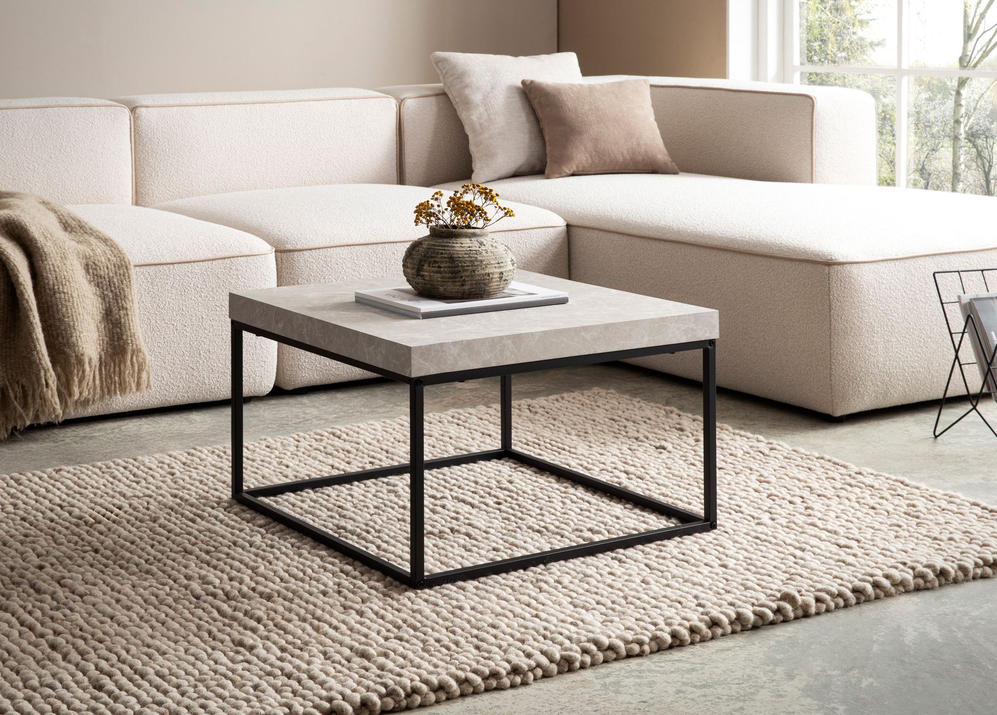 Couchtisch FineBuy Sofatisch 60 cm Wohnzimmertisch Klein Kaffeetisch Modern – Ansicht 2