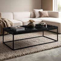 Couchtisch FineBuy Sofatisch 120 cm Wohnzimmertisch Groß Kaffeetisch Modern – Ansicht 1