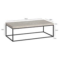 Couchtisch FineBuy Sofatisch 120 cm Wohnzimmertisch Groß Kaffeetisch Modern – Ansicht 3