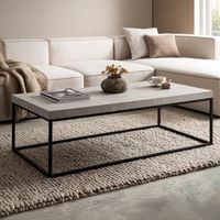 Couchtisch FineBuy Sofatisch 120 cm Wohnzimmertisch Groß Kaffeetisch Modern – Ansicht 1