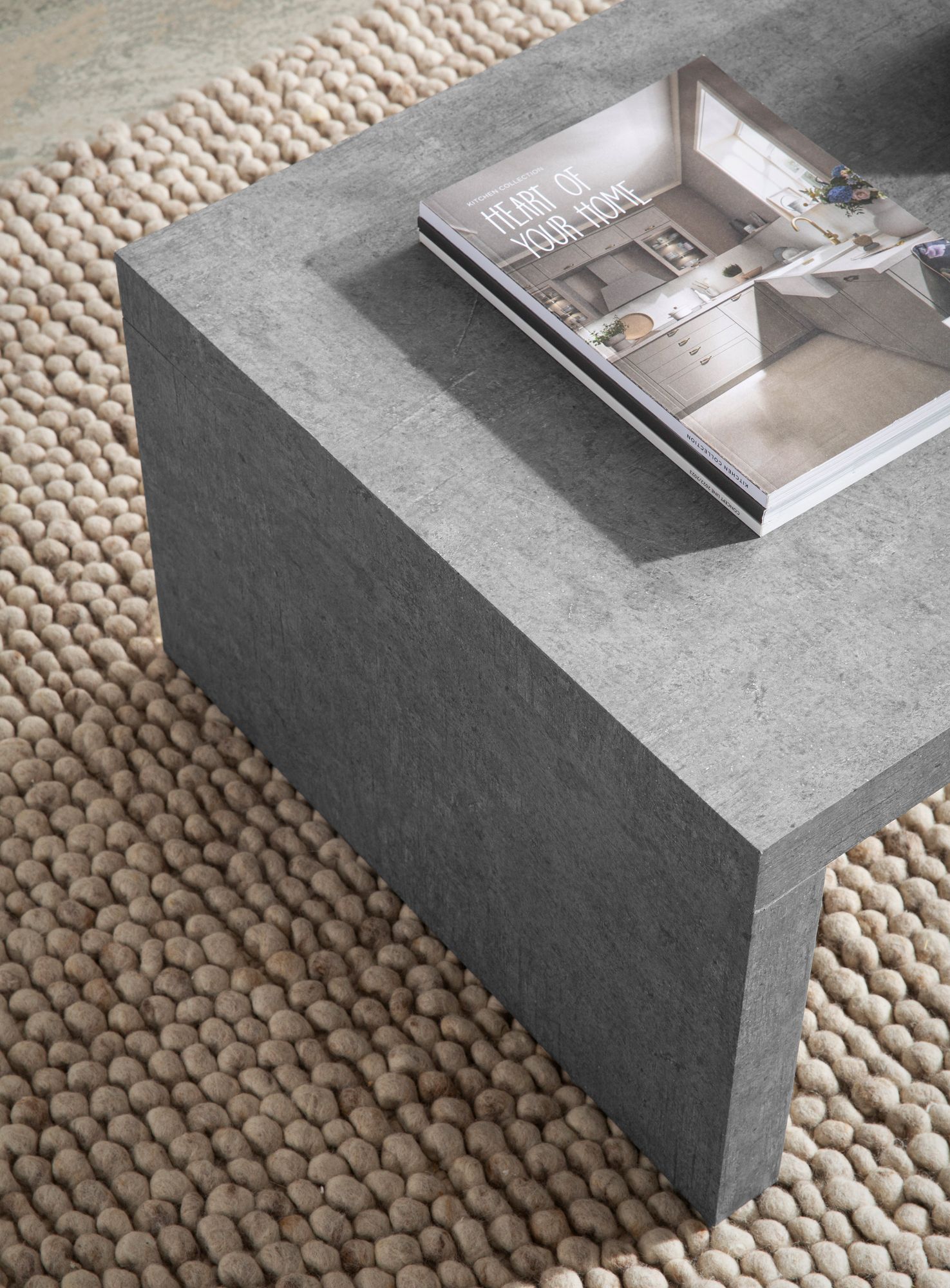 Couchtisch 110 cm Wohnzimmertisch Sofatisch Groß Kaffeetisch Rechteckig Zeitlos – Ansicht 4