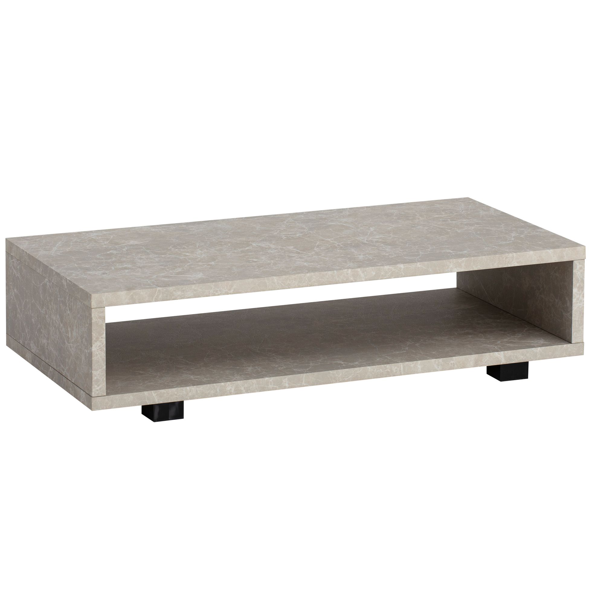 Couchtisch FineBuy 100 cm Wohnzimmertisch Sofatisch Stauraum Groß Kaffeetisch – Ansicht 6