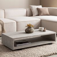 Couchtisch FineBuy 100 cm Wohnzimmertisch Sofatisch Stauraum Groß Kaffeetisch – Ansicht 1