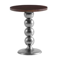 Beistelltisch FineBuy Anstelltisch Massivholz Metall Ø 50 cm Wohnzimmertisch – Ansicht 6