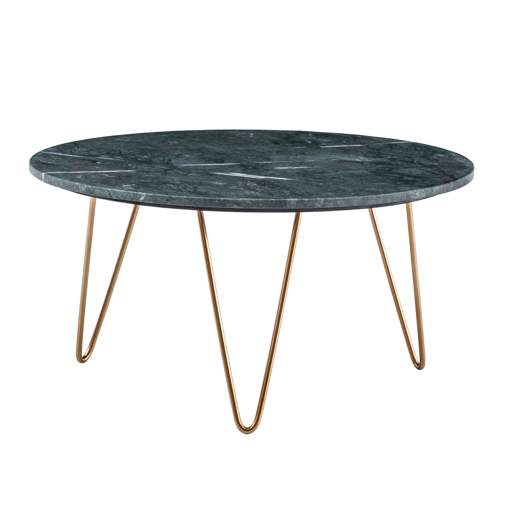 Couchtisch FineBuy Sofatisch Echter Marmor Ø 70 cm Tisch Wohnzimmertisch Rund – Ansicht 6