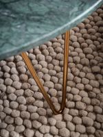 Couchtisch FineBuy Sofatisch Echter Marmor Ø 70 cm Tisch Wohnzimmertisch Rund – Ansicht 5