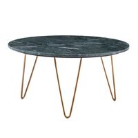 Couchtisch FineBuy Sofatisch Echter Marmor Ø 70 cm Tisch Wohnzimmertisch Rund – Ansicht 6