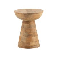Beistelltisch Massivholz Ø37cm Rund Wohnzimmertisch Klein Couchtisch Dekotisch – Ansicht 6