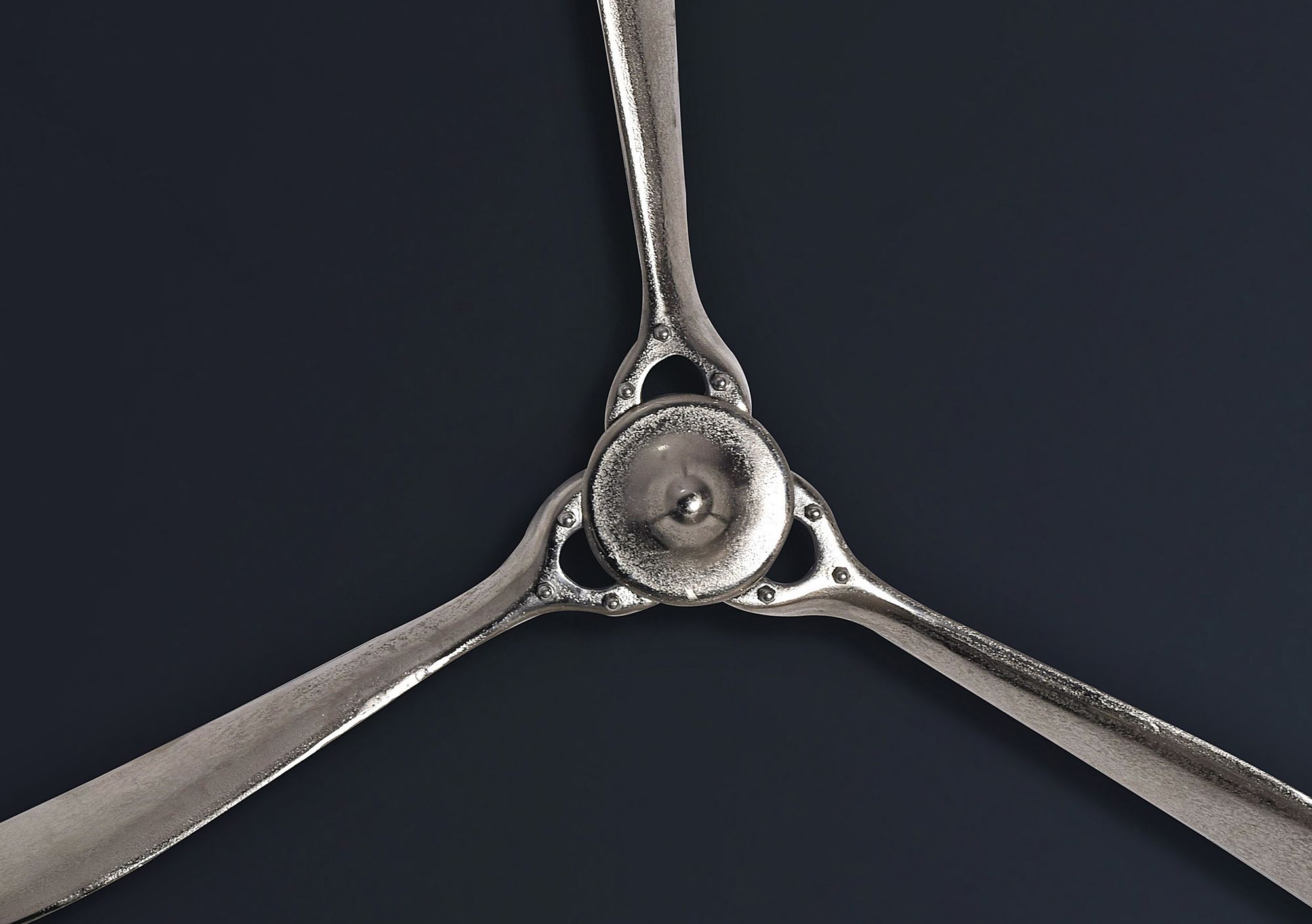 Deko Propeller FineBuy 85 cm Wanddeko Aluminium Flugzeug Wandpropeller Wohndeko – Ansicht 4