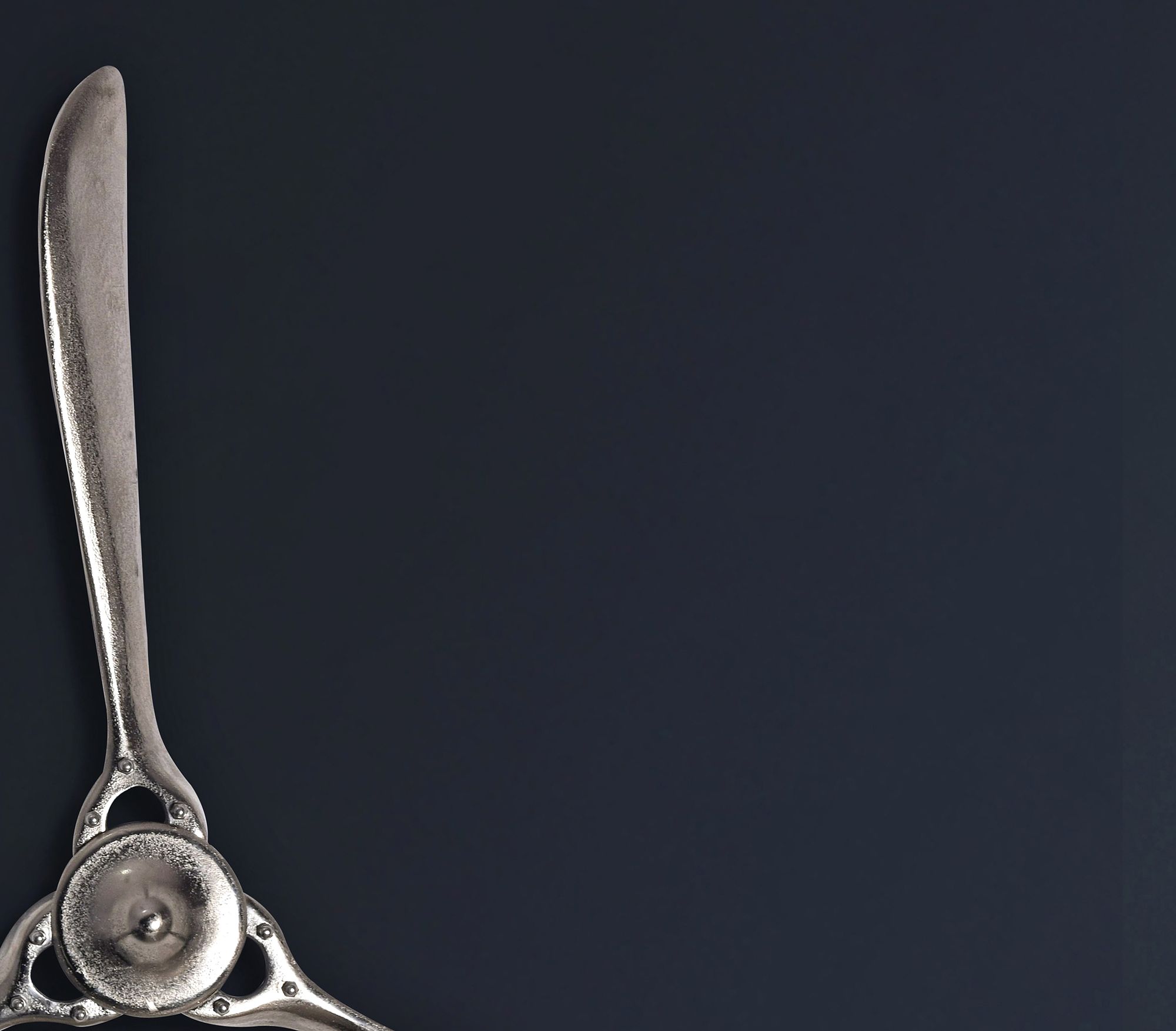 Deko Propeller FineBuy 85 cm Wanddeko Aluminium Flugzeug Wandpropeller Wohndeko – Ansicht 6
