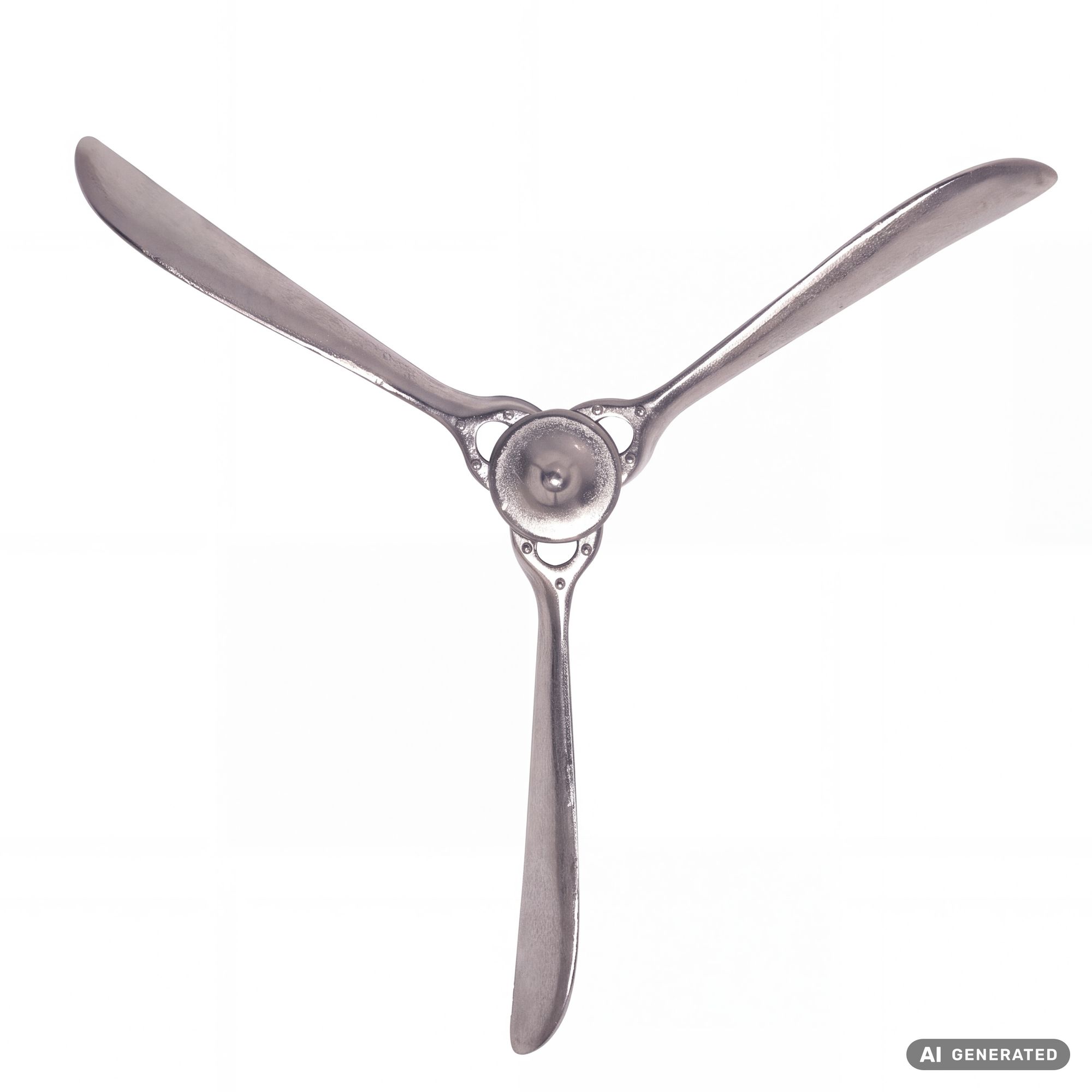 Deko Propeller FineBuy 85 cm Wanddeko Aluminium Flugzeug Wandpropeller Wohndeko – Ansicht 6