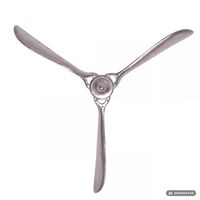 Deko Propeller FineBuy 85 cm Wanddeko Aluminium Flugzeug Wandpropeller Wohndeko – Ansicht 6