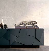 Deko Panther FineBuy Wohndeko 63 cm Aluminium Gold Dekoration Modern Tischdeko – Ansicht 2