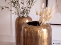 Vase 2er Set FineBuy Blumenvase Aluminium Zylinder Tischvase Rund Dekovase – Ansicht 7