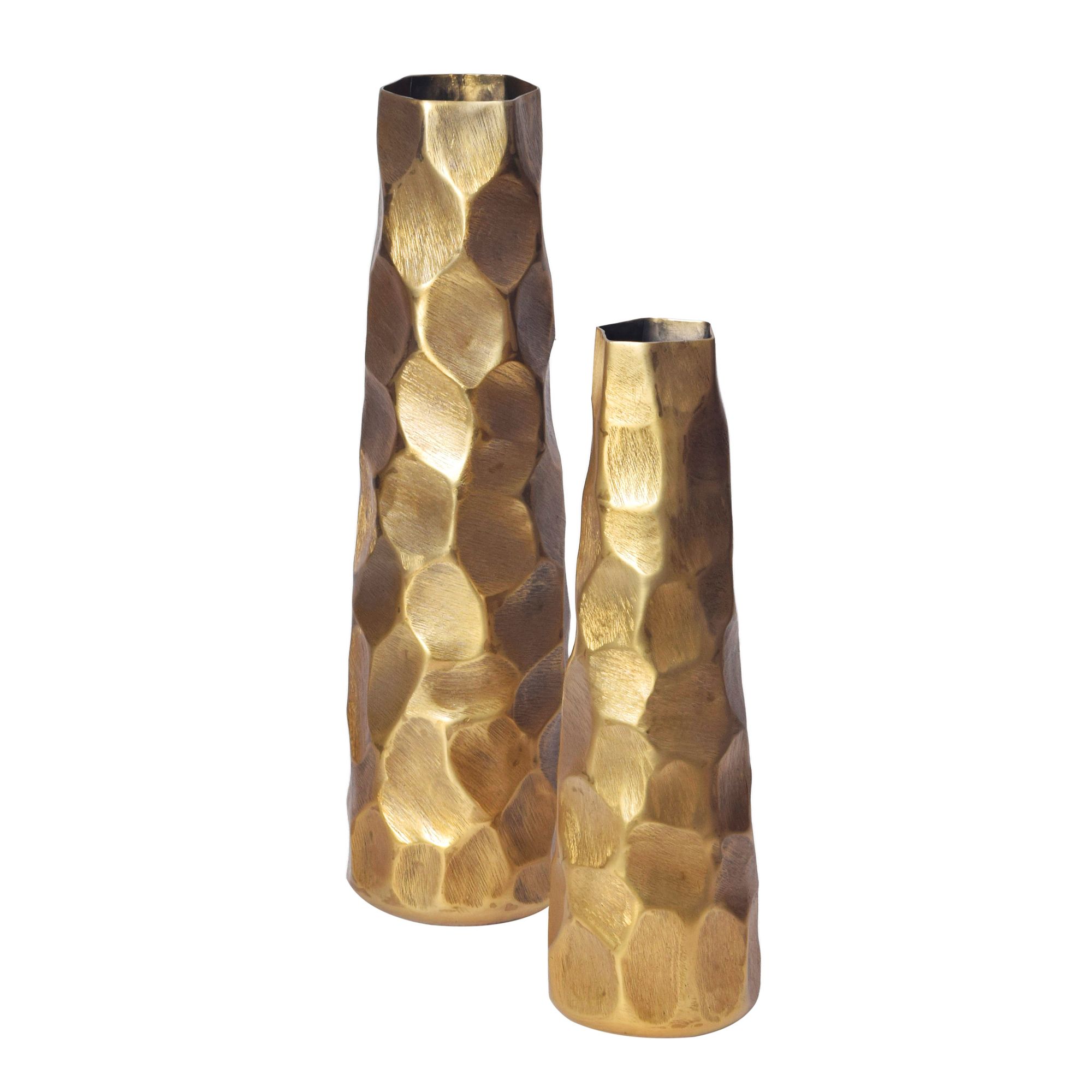 FineBuy Deko Vase 2er Set Aluminium Blumenvase Modern, Dekovase Hammerschlag-Design 2-teilig für Blumen, Alu Tischvase Wohndeko Metall Tischdeko Handgefertigt | Farbe: Silber FineBuy Deko Vase 2er Set Aluminium Blumenvase Modern, Dekovase Hammerschlag-Design 2-teilig für Blumen, Alu Tischvase Wohndeko Metall Tischdeko Handgefertigt | Farbe: Silber