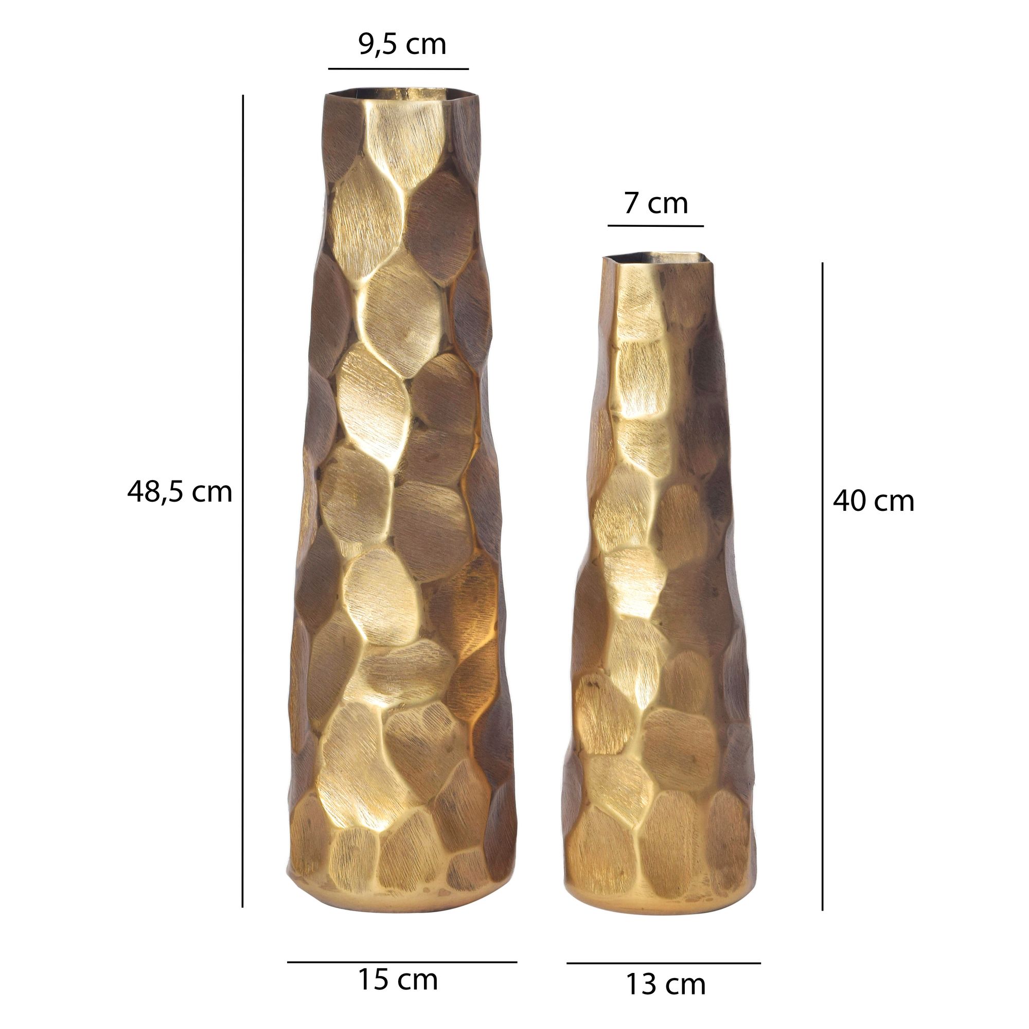 FineBuy Deko Vase 2er Set Aluminium Blumenvase Modern, Dekovase Hammerschlag-Design 2-teilig für Blumen, Alu Tischvase Wohndeko Metall Tischdeko Handgefertigt | Farbe: Silber FineBuy Deko Vase 2er Set Aluminium Blumenvase Modern, Dekovase Hammerschlag-Design 2-teilig für Blumen, Alu Tischvase Wohndeko Metall Tischdeko Handgefertigt | Farbe: Silber