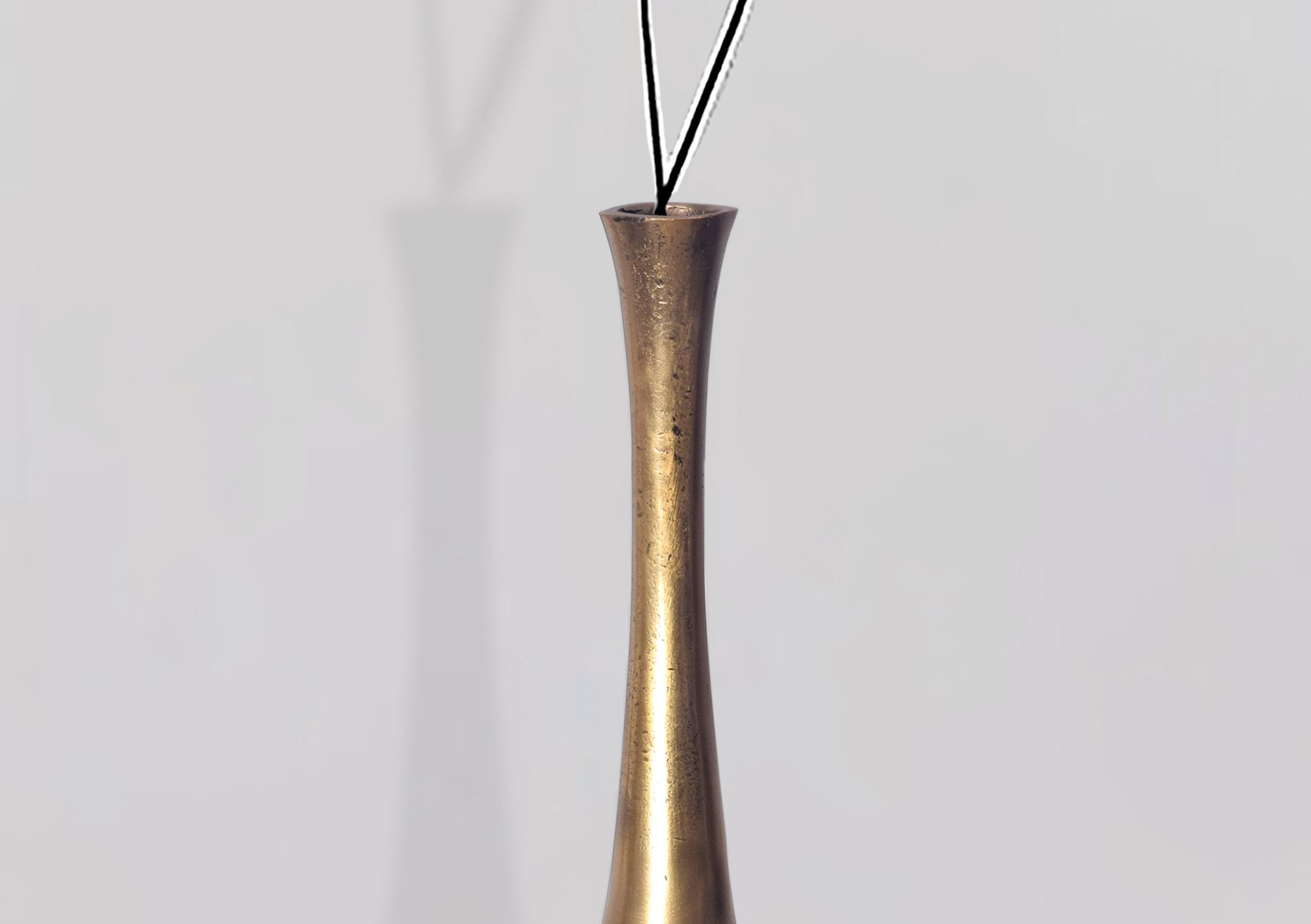 Vase FineBuy Aluminium Gold Blumenvase XXL Bodenvase Wohndeko Groß Alu Modern – Ansicht 4