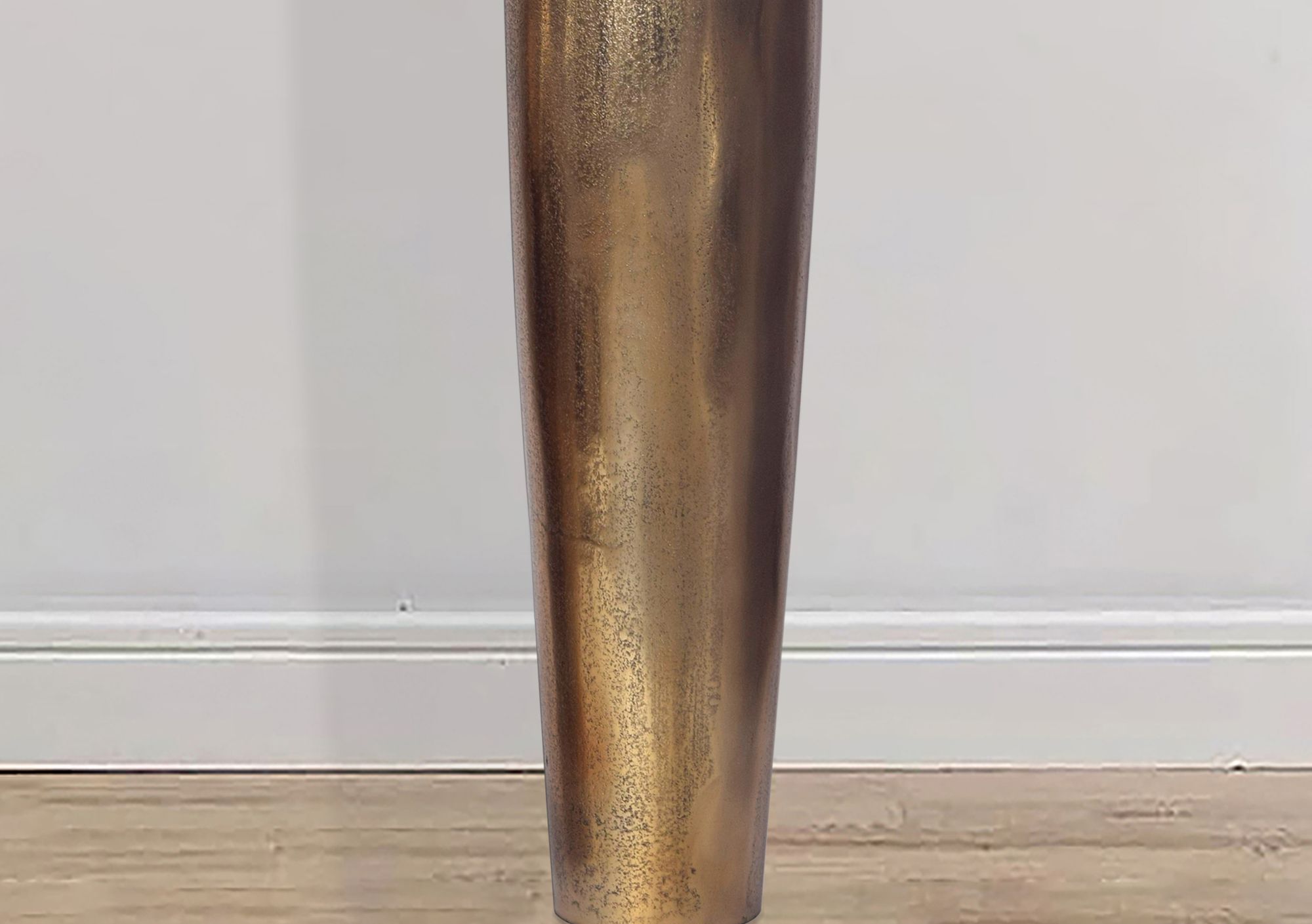 Vase FineBuy Aluminium Gold Blumenvase XXL Bodenvase Wohndeko Groß Alu Modern – Ansicht 5