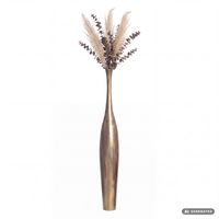 Vase FineBuy Aluminium Gold Blumenvase XXL Bodenvase Wohndeko Groß Alu Modern – Ansicht 6