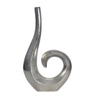 Vase FineBuy Blumenvase 47 cm Aluminium Spirale Tischvase Wohndeko Dekovase – Ansicht 6
