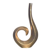 Vase FineBuy Blumenvase 47 cm Aluminium Spirale Tischvase Wohndeko Dekovase – Ansicht 6